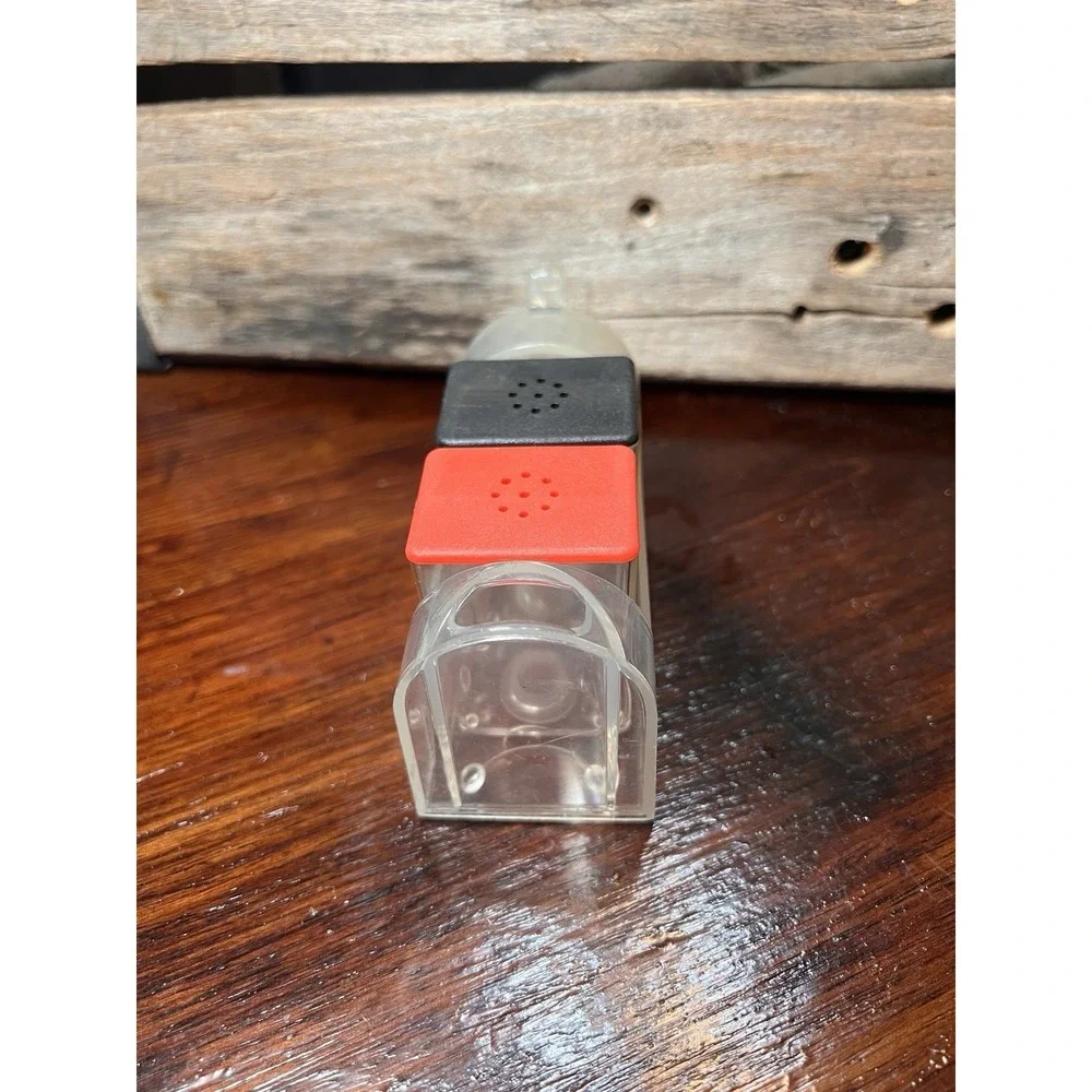 Clear Mailbox Salt‎ And Pepper Shakers With Toothpick Holder Vintage Unique